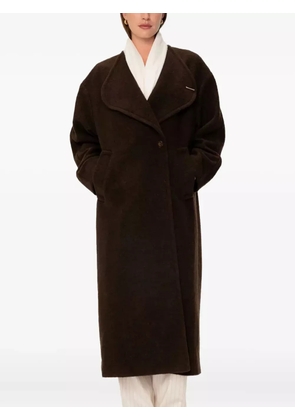 VIVEH single-breasted coat - Brown