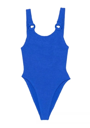 Hunza G Domino ring-detail swimsuit - Blue