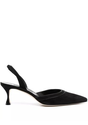 Manolo Blahnik 50mm Brontiasli slingback pumps - Black