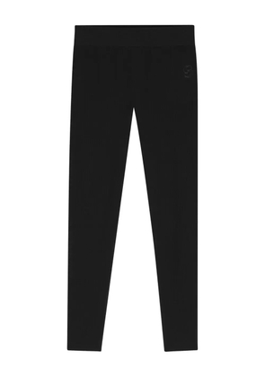 BOSS ribbed-knit trousers - Black