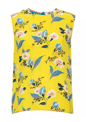 Diane Von Furstenberg Vintage 2024 floral-print sleeveless top - Yellow