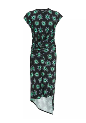 Paco Rabanne Pre-Owned floral-print jersey dress - Black