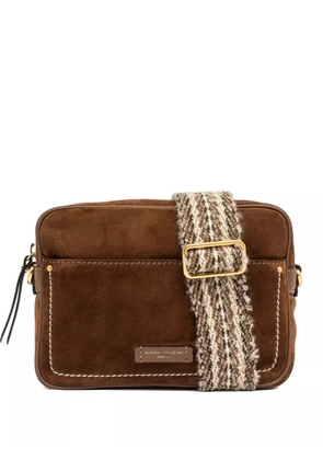 GIANNI CHIARINI Nina suede cross body bag - Brown