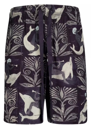 COMMAS graphic-print shorts - Black