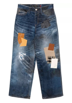 Andersson Bell patchwork printed jeans - Blue