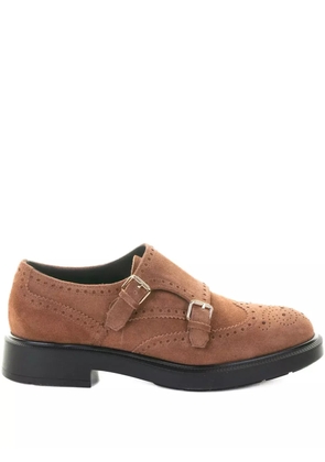 Fratelli Rossetti double-buckle brogue boots - Brown