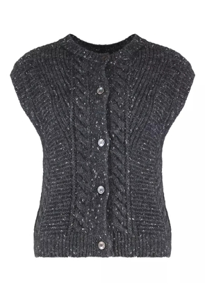 Max Mara Taffy buttoned vest - Grey