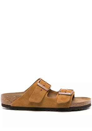 Birkenstock Arizona suede flat sandals - Brown