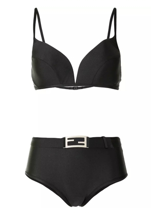 Fendi Pre-Owned 2000s FF plaque bikini - Black
