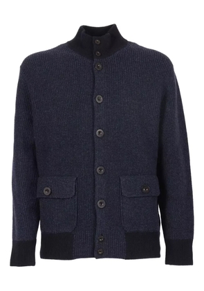 Ballantyne ribbed wool cardigan - Blue
