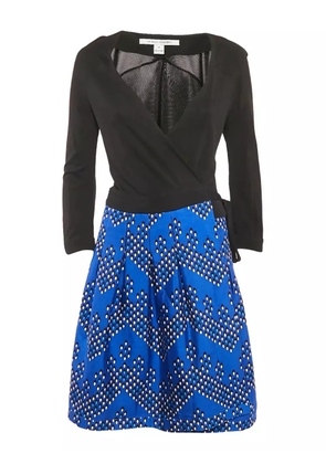 Diane Von Furstenberg Vintage 2024 printed wrap dress - Black