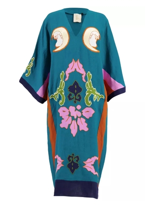 PAULA Cinnabar linen dress - Green