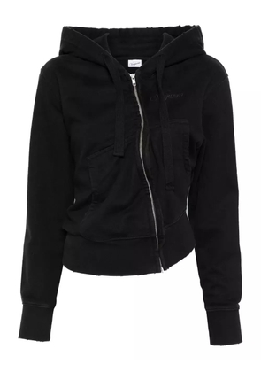Vaquera twisted hoodie - Black