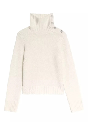 Zadig&Voltaire roll-neck embellished sweater - White