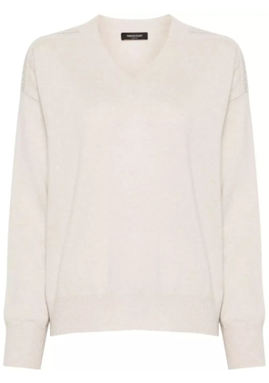 Fabiana Filippi ball-chain detailed sweater - Neutrals