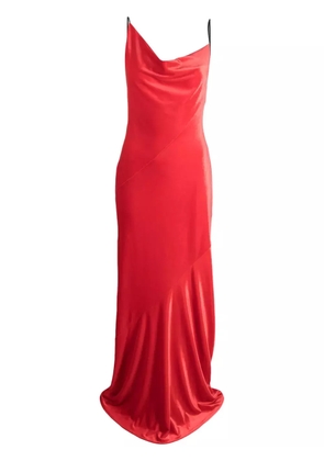 Philosophy Di Lorenzo Serafini cowl-neck draped maxi dress - Red
