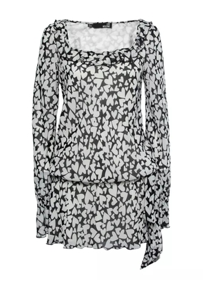 Moschino Pre-Owned 2023 heart-print dress - White
