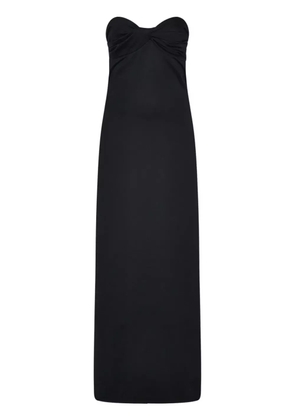 Rosetta Getty twist-detail strapless maxi dress - Black