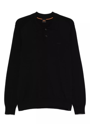 BOSS cotton-blend polo shirt - Black