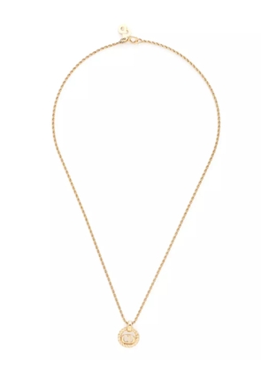 Christian Dior Pre-Owned CD logo-pendant necklace - Gold