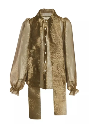 Dolce & Gabbana Pre-Owned metallic-finish blouse