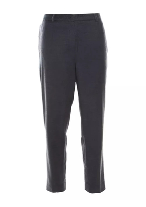 Escada Pre-Owned Tellis tapered cropped trousers - Grey