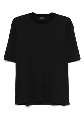 Zegna crew-neck short-sleeve t-shirt - Black