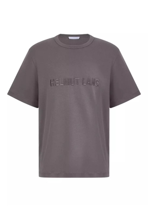 Helmut Lang embroidered-logo T-shirt - Brown
