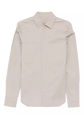 Rick Owens long-sleeve pocketed shirt - Neutrals