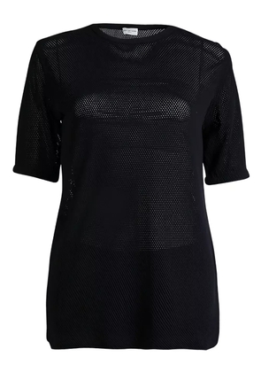 Dries Van Noten Pre-Owned perforated short-sleeve T-shirt - Blue