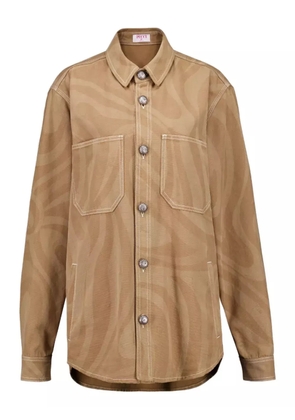 PUCCI printed shirt jacket - Neutrals