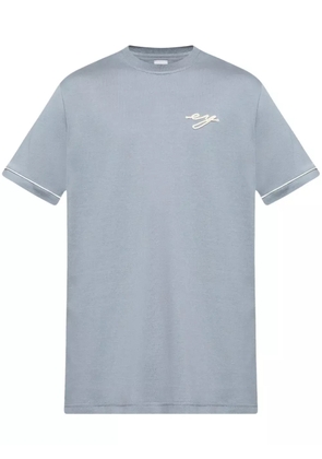 Eleventy logo-embroidered T-shirt - Blue