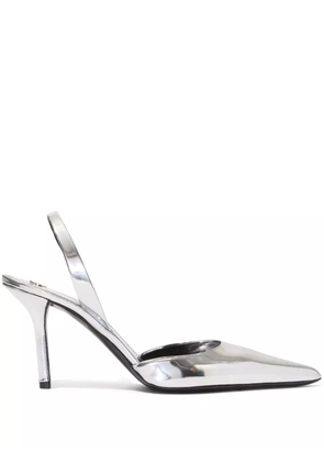 Proenza Schouler Slash Slingback pumps - Silver
