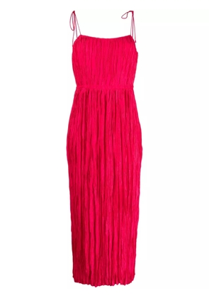Ulla Johnson ruched tie-strap maxi dress - Pink