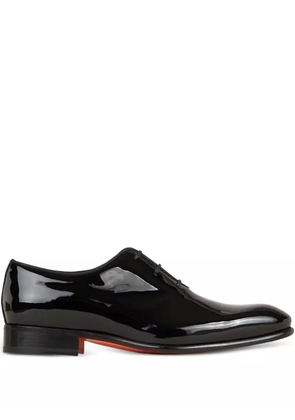 Santoni patent-leather Oxford shoes - Black