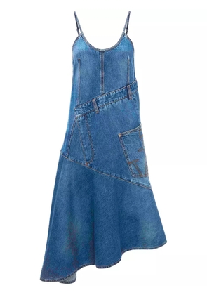 JW Anderson asymmetric cotton denim dress - Blue