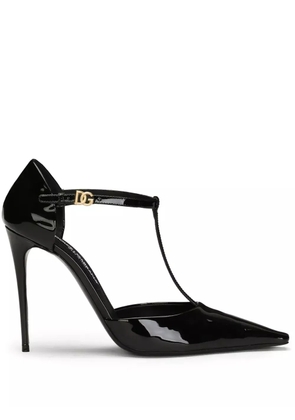 Dolce & Gabbana 105mm DG-plaque pumps - Black