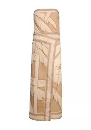 Johanna Ortiz cotton midi dress - Neutrals