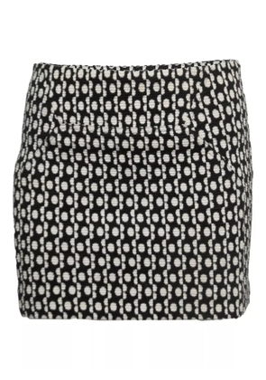 Diane Von Furstenberg Vintage jacquard mini skirt - Black