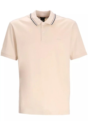 BOSS cotton polo shirt - Neutrals