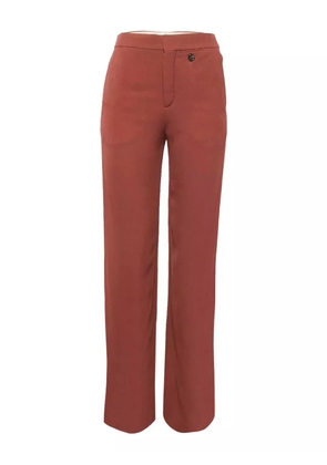 Chloé Pre-Owned 2024 front-pocket crepe trousers - Brown