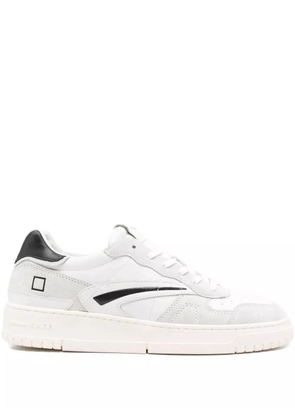 D.A.T.E. suede-leather-panel sneakers - White
