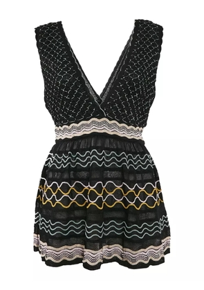 Missoni Pre-Owned textured wave-knit top - Black