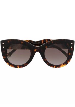 Carolina Herrera cat-eye frame sunglasses - Brown