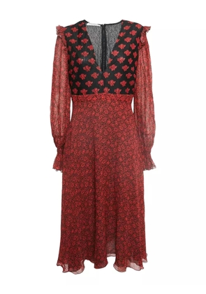 Philosophy Di Lorenzo Serafini floral-print midi dress - Red