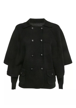 Diane Von Furstenberg Vintage cape-design wool cardigan - Black