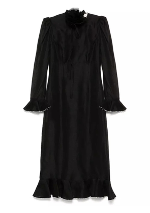 ZIMMERMANN crush flower dress - Black