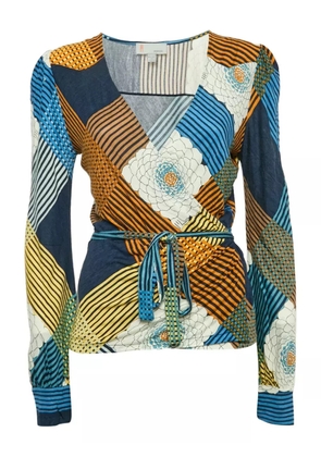 Missoni Pre-Owned 2024 patterned wrap top - Orange