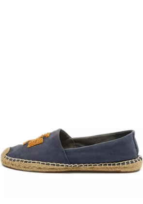 Tory Burch pre-owned embroidered espadrilles - Blue