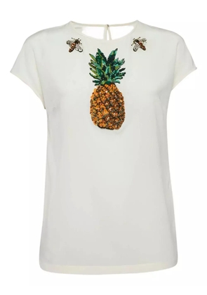 Dolce & Gabbana Pre-Owned 2024 Pineapple Bee Top - White